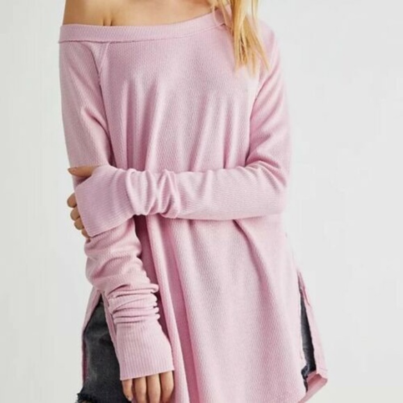 Free People Snowy Thermal Top Long Sleeve Tunic - Picture 2 of 10